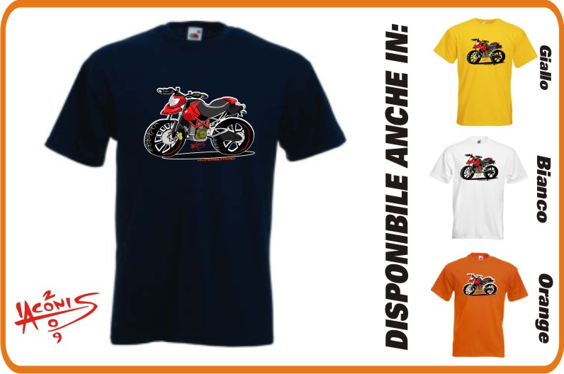 Shirt Maglia caricatura Hypermotard 1100 796 Club NEW  